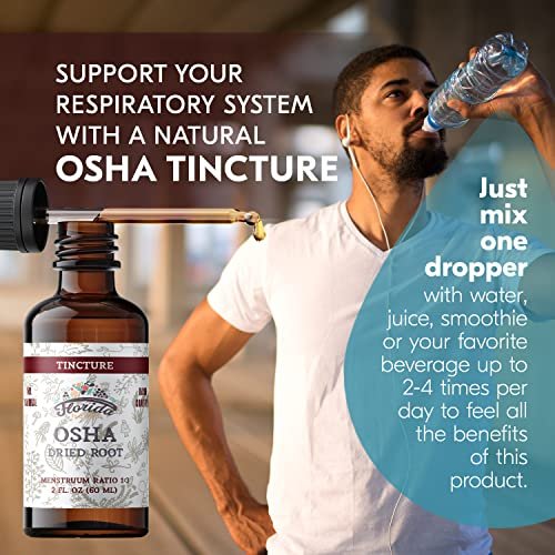 OSHA Wurzelextrakt zur Unterstützung der Atemwege, Bio OSHA Tinktur, natürliche Lungenreinigung, 60 ml