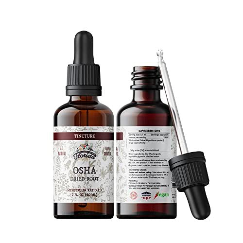 OSHA Wurzelextrakt zur Unterstützung der Atemwege, Bio OSHA Tinktur, natürliche Lungenreinigung, 60 ml