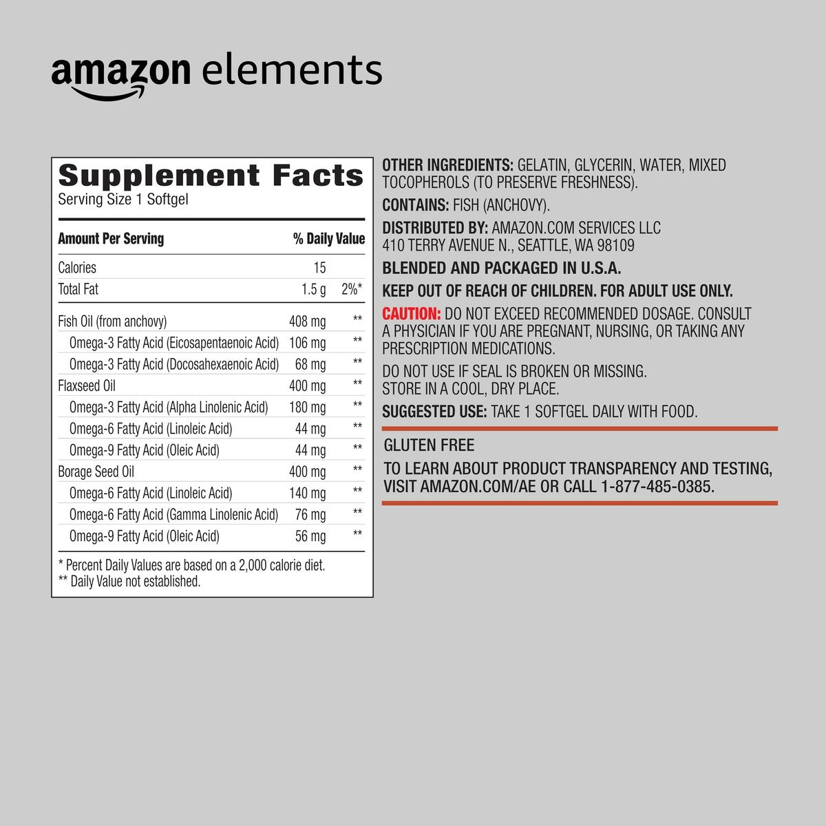 Revly Omega 3-6-9 Komplex – Fisch-, Lein- und Borretschöl mit EPA & DHA Omega-3-Fettsäuren – 60 Softgels, 2-Monatsvorrat