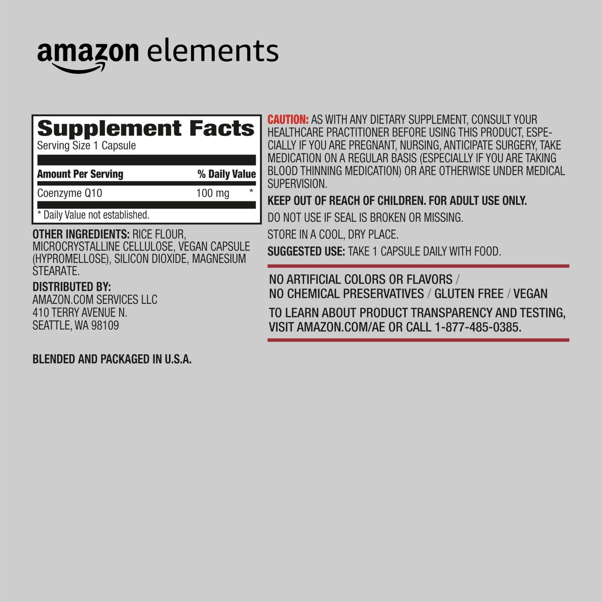 CoQ10 100 mg – vegane Kapseln für normale Energieproduktion und Herz-Kreislauf-Gesundheit – 2-Monats-Vorrat (60 Kapseln)