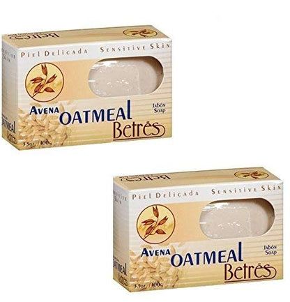 Betres Avena Haferflocken Seife für empfindliche Haut 3,5 oz - 2er-Pack