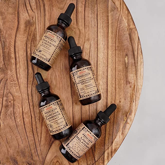 Svasthya Body & Mind Flüssiges Melatonin – Fördert natürlichen Schlaf, alkoholfrei für Erwachsene und Kinder, hergestellt in den USA, 2 Flaschen à 60 ml