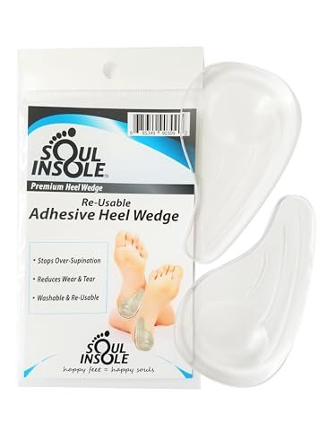 Fersenkeil für Überpronation und Übersupination – Wiederverwendbare selbstklebende Gel-Einlage
