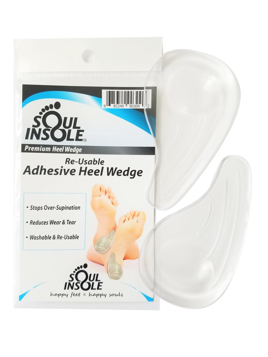 Fersenkeil für Überpronation und Übersupination – Wiederverwendbare selbstklebende Gel-Einlage