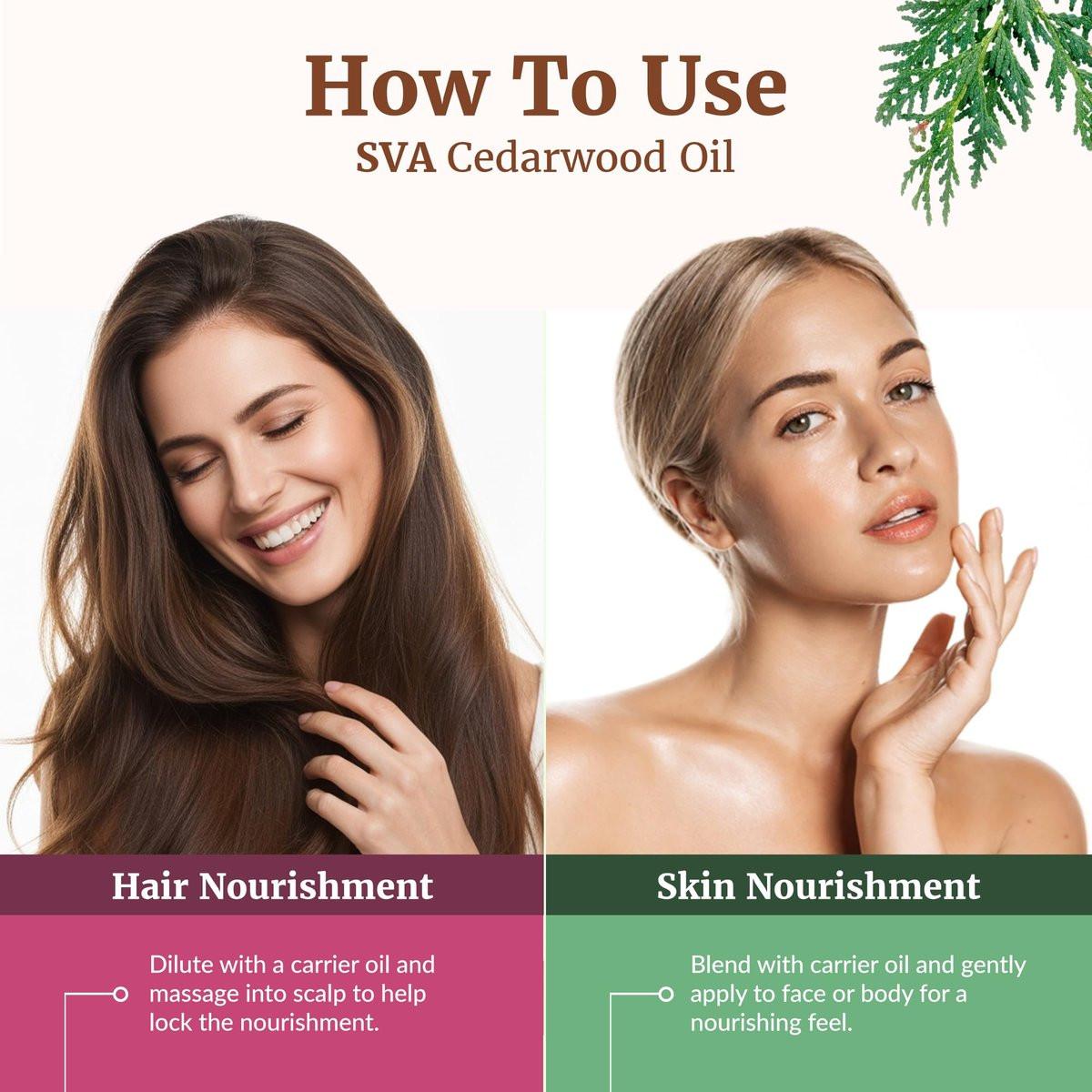 SVA Zedernholz Ätherisches Öl – 118 ml – 100 % natürliches Zedernholz Cupressus Funebris Öl – für Diffuser, Haarpflege, Gesicht, Hautpflege, Aromatherapie, Kopfhaut- und Körpermassage, Seife und Kerzen – mit Pipette