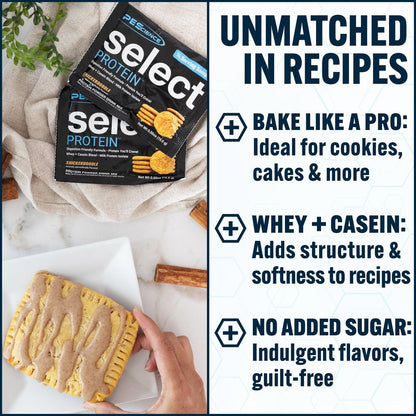 PEScience Select Protein Pulver – Whey- und Casein-Mischung, Magere Proteinpulver für Frauen und Männer, Kalorienarm, Kohlenhydratarm, Keto-freundlich, Glutenfrei, Snickerdoodle – 5 Portionen