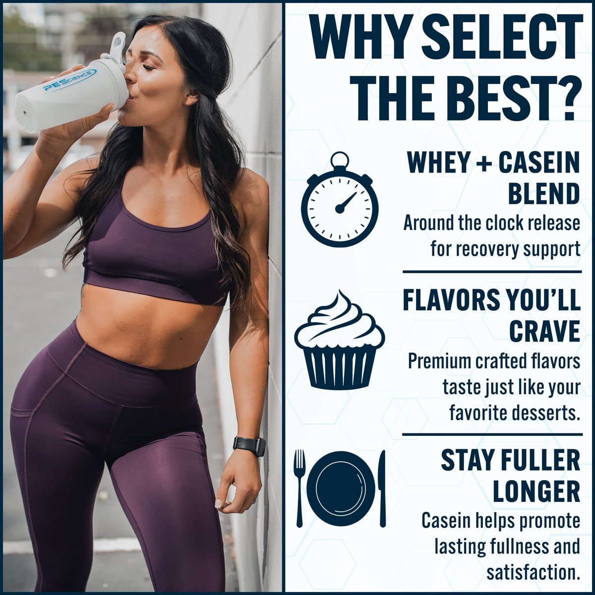 PEScience Select Protein Pulver – Molken- und Kasein-Mischung, fettarmes Proteinpulver für Frauen und Männer, kalorienarm, kohlenhydratarm, keto-freundlich, glutenfrei, Schokoladen-Erdnussbutter-Cup – 5 Portionen