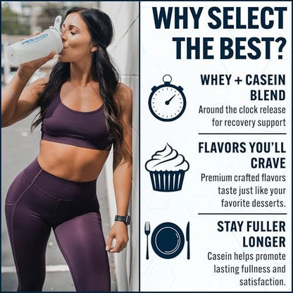 PEScience Select Protein Pulver – Molken- und Kasein-Mischung, fettarmes Proteinpulver für Frauen und Männer, kalorienarm, kohlenhydratarm, keto-freundlich, glutenfrei, Schokoladen-Erdnussbutter-Cup – 5 Portionen