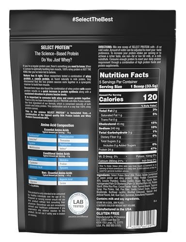 PEScience Select Protein Pulver – Molke- und Kasein-Mischung, fettarmes Proteinpulver für Frauen und Männer, kalorienarm, kohlenhydratarm, keto-freundlich, glutenfrei, Cookies and Cream – 5 Portionen