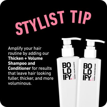 Boldify Leave-In Conditioner und Hitzeschutz – Nährendes Haarserum für Föhn und Styling, leichter Thermoschutz bis 450°F mit Biotin für Frauen und Männer