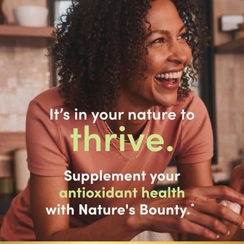 Nature's Bounty Kurkuma mit schwarzem Pfeffer Extrakt – 1000 mg, 60 Kapseln – Unterstützt die antioxidative Gesundheit