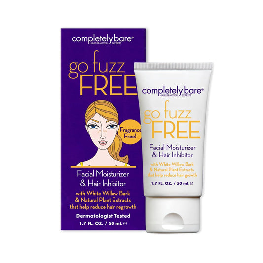 Completely Bare go fuzz FREE Gesichtsfeuchtigkeitscreme & Haarhemmer – Anti-Aging-Extrakte & Haar Minimierer