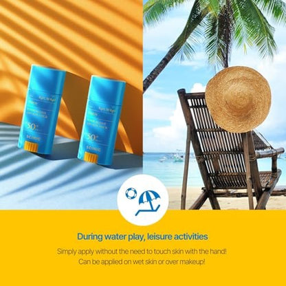 SCINIC Enjoy Super Active Airy Sun Stick SPF50+ PA++++ 0,53 oz (15 g) – Leichter Sonnenschutz für unterwegs | Koreanische Hautpflege