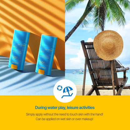 SCINIC Enjoy Super Active Airy Sun Stick SPF50+ PA++++ 0,53 oz (15 g) – Leichter Sonnenschutz für unterwegs | Koreanische Hautpflege