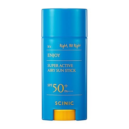 SCINIC Enjoy Super Active Airy Sun Stick SPF50+ PA++++ 0,53 oz (15 g) – Leichter Sonnenschutz für unterwegs | Koreanische Hautpflege