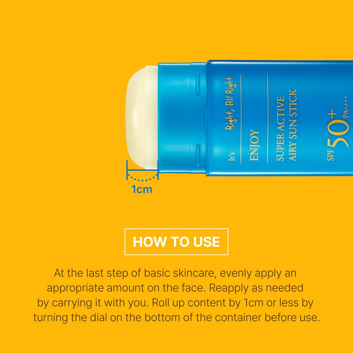 SCINIC Enjoy Super Active Airy Sun Stick SPF50+ PA++++ 0,53 oz (15 g) – Leichter Sonnenschutz für unterwegs | Koreanische Hautpflege