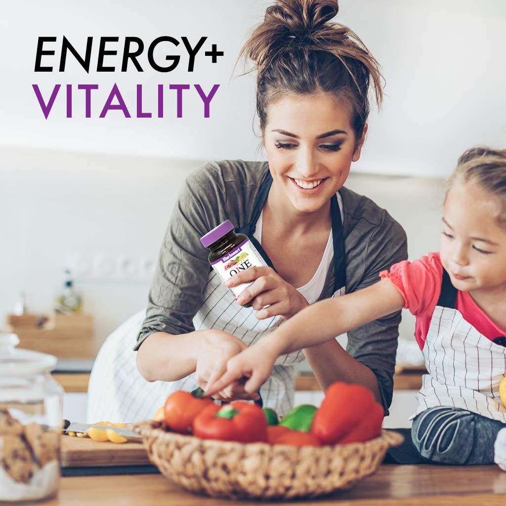 Bluebonnet Nutrition Ladies One Organic Gemüse-Kapsel, Vollwertkost mit K2, Energie, Vitalität, Nicht-GVO, Gluten-, Soja- und Milchfrei, Koscher, 1-Monatsvorrat, Hellgrau, 30 Kapseln