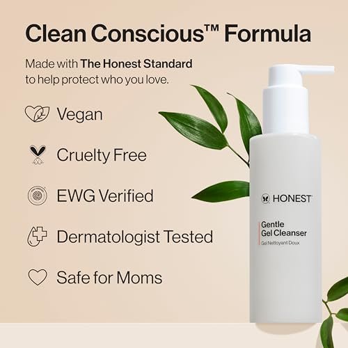 Honest Beauty Sanfter Gel-Gesichtsreiniger – Beruhigt, Erfrischt, Hydratisiert – Vegan & Für Empfindliche Haut – 150 ml