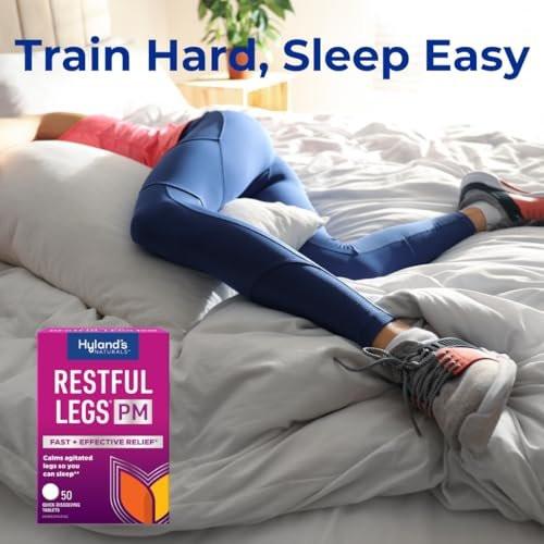 Hyland's Restful Legs PM - Nachtformel, beruhigt unruhige Beine für erholsamen Schlaf, 50 schnell lösliche Tabletten
