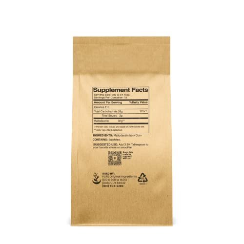Pure Original Ingredients Maltodextrin (1 lb) – Bindemittel & Verdickungsmittel, geschmacksneutral, ohne Zusätze