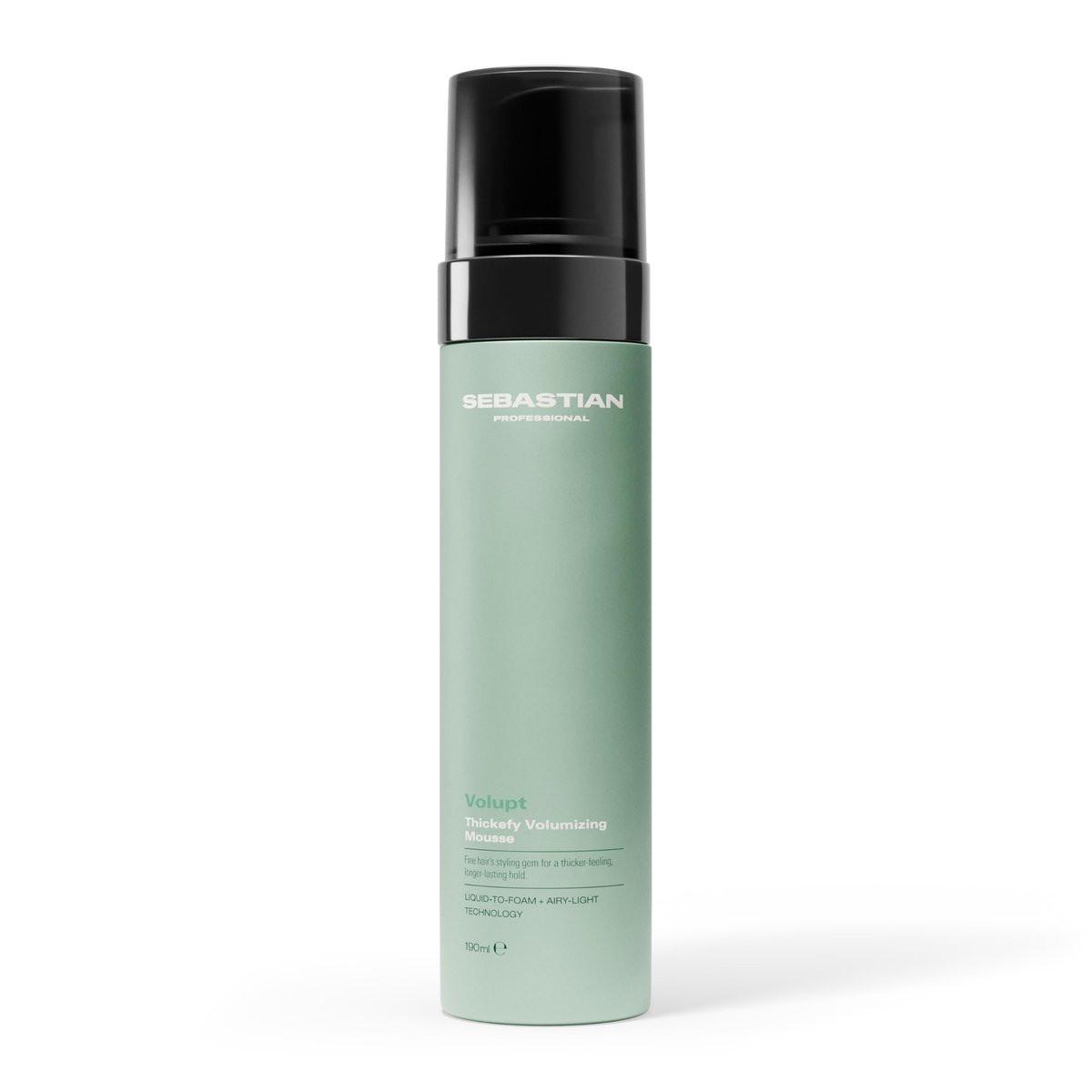 Sebastian Professional Volupt Thickefy Volumenschaum – Flexibler Halt für feines Haar, 190 ml