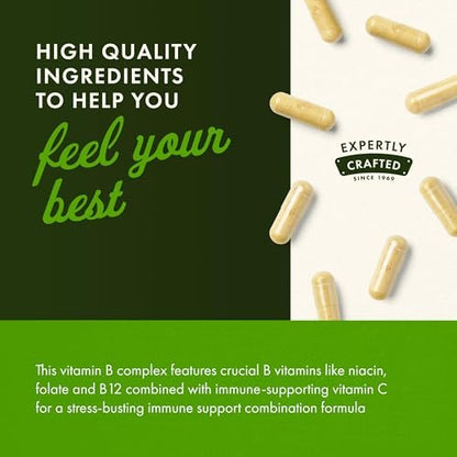 Swanson Super Stress B-Complex mit Vitamin C – Energie- und Immununterstützung für stressgeplagte Berufstätige (100 Kapseln)