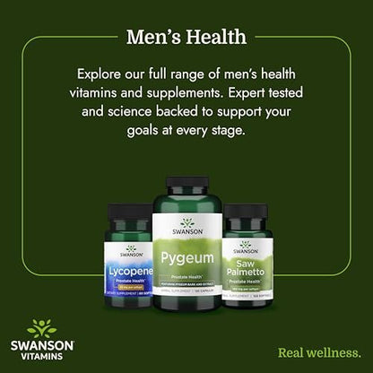 Swanson Sägepalme Vollspektrum Kräuterergänzung für Männer zur Unterstützung von Prostata, Haar und Harnwegen - 540 mg (100 vegane Kapseln)