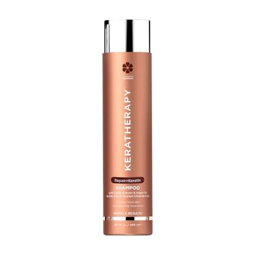 KERATHERAPY Keratin Infused KeratinFIXX Repair Shampoo – Reparierendes Shampoo für trockenes, geschädigtes oder krauses Haar mit Kaviar-Extrakt, 300 ml