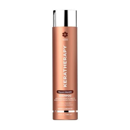 KERATHERAPY Keratin Infused KeratinFIXX Repair Shampoo – Reparierendes Shampoo für trockenes, geschädigtes oder krauses Haar mit Kaviar-Extrakt, 300 ml