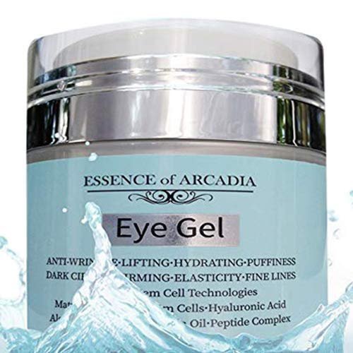 Anti-Aging Augengel mit Hyaluronsäure und Aloe Vera – Wirksam gegen dunkle Augenringe, Tränensäcke, Falten und Krähenfüße, 50 ml