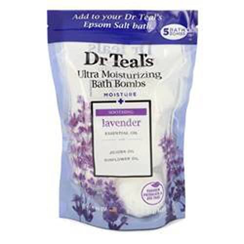 Dr Teals Ultra-Feuchtigkeitsspendende Badebombe Lavendel – 4er-Pack