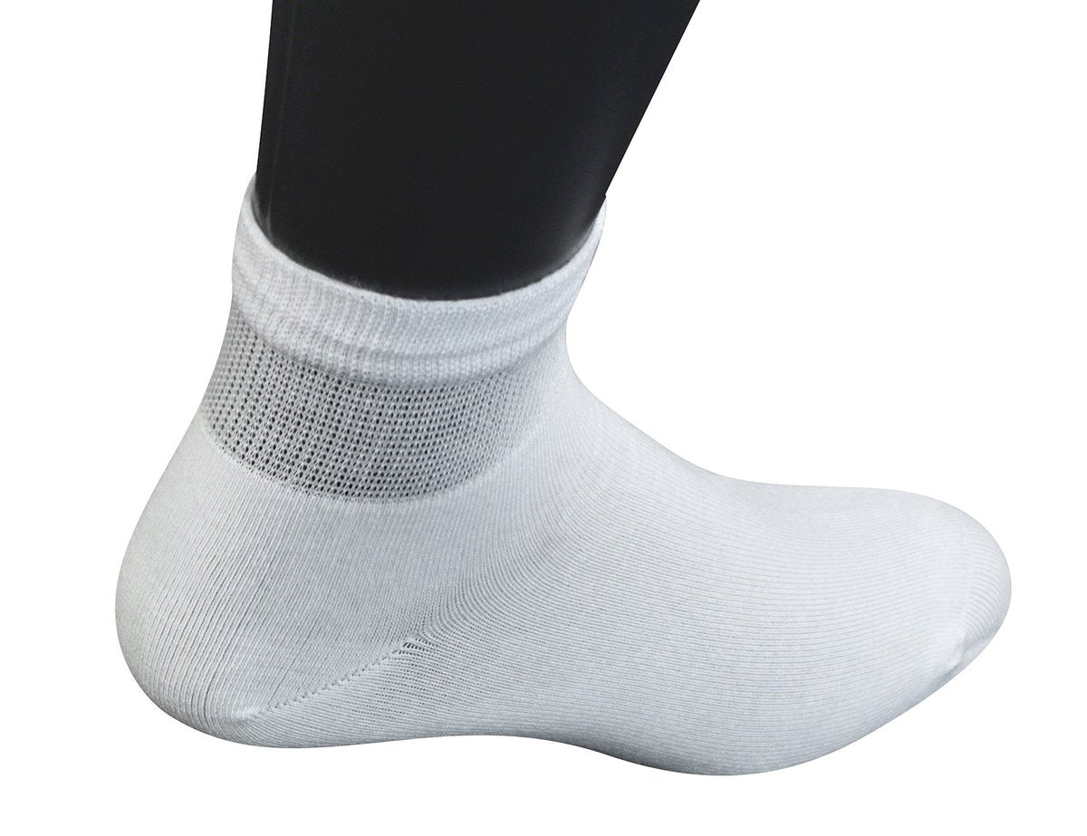 Yomandamor Herren 6 Paar Gekämmte Baumwolle Diabetiker Knöchelsocken mit Nahtloser Zehe und Nicht-Bindendem Bund