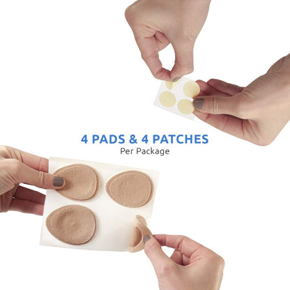 Comfort Zone Extra Dicke Hornhautentferner-Pads für die Füße, mit 40% Salicylsäure, schützende Hornhautpads zur Polsterung und Schutz vor Reibung, 4 Stück, Packung mit 3