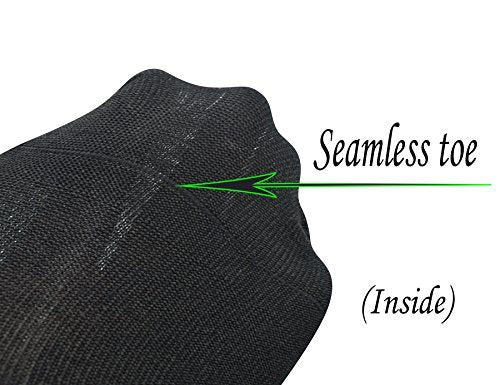 Yomandamor Herren Coolmax Diabetikersocken mit nahtloser Zehe, Knöchelhoch, Breite Passform, 5 Paar