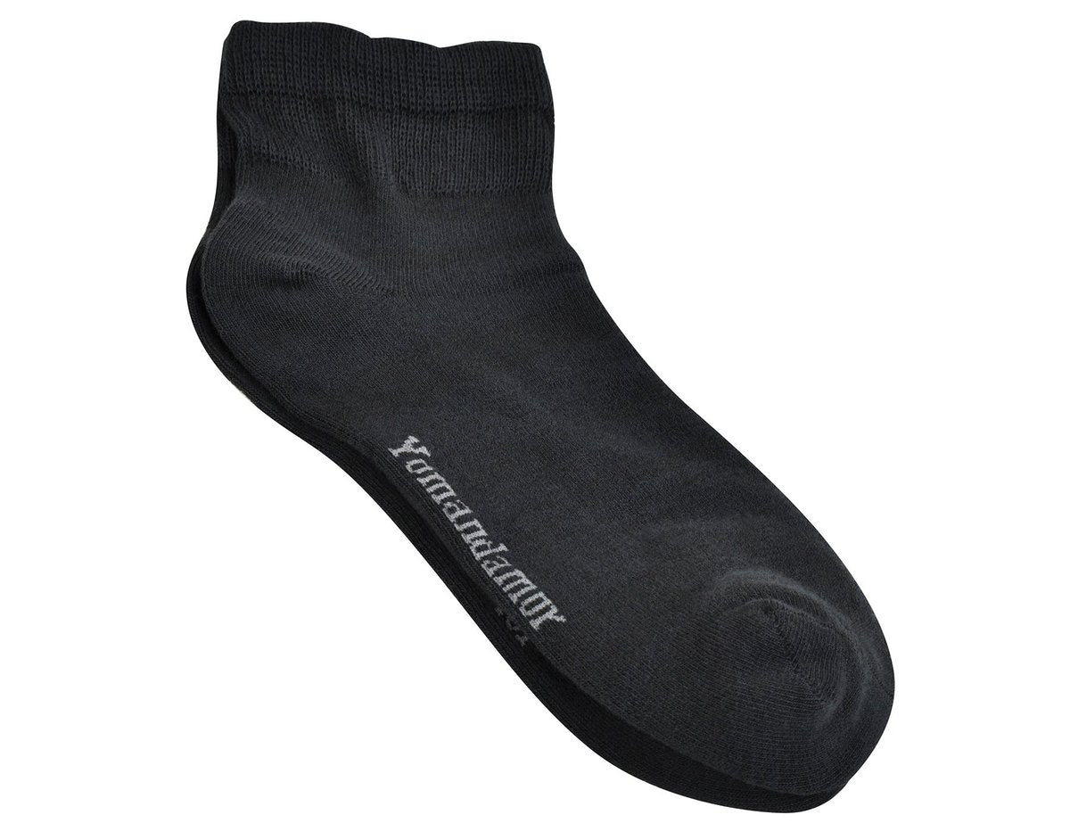 Yomandamor Herren Coolmax Diabetikersocken mit nahtloser Zehe, Knöchelhoch, Breite Passform, 5 Paar