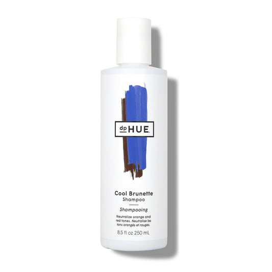dpHUE Cool Brunette Shampoo - 8,5 oz - Blau-Pigmente neutralisieren unerwünschte Orange-, Rot- und Messingtöne - Farbsicher - Paraben-, SLS- und SLES-frei - Leaping Bunny zertifiziert