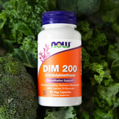 NOW Foods DIM 200 (Diindolylmethan) mit Calcium-D-Glucarat, 90 vegane Kapseln