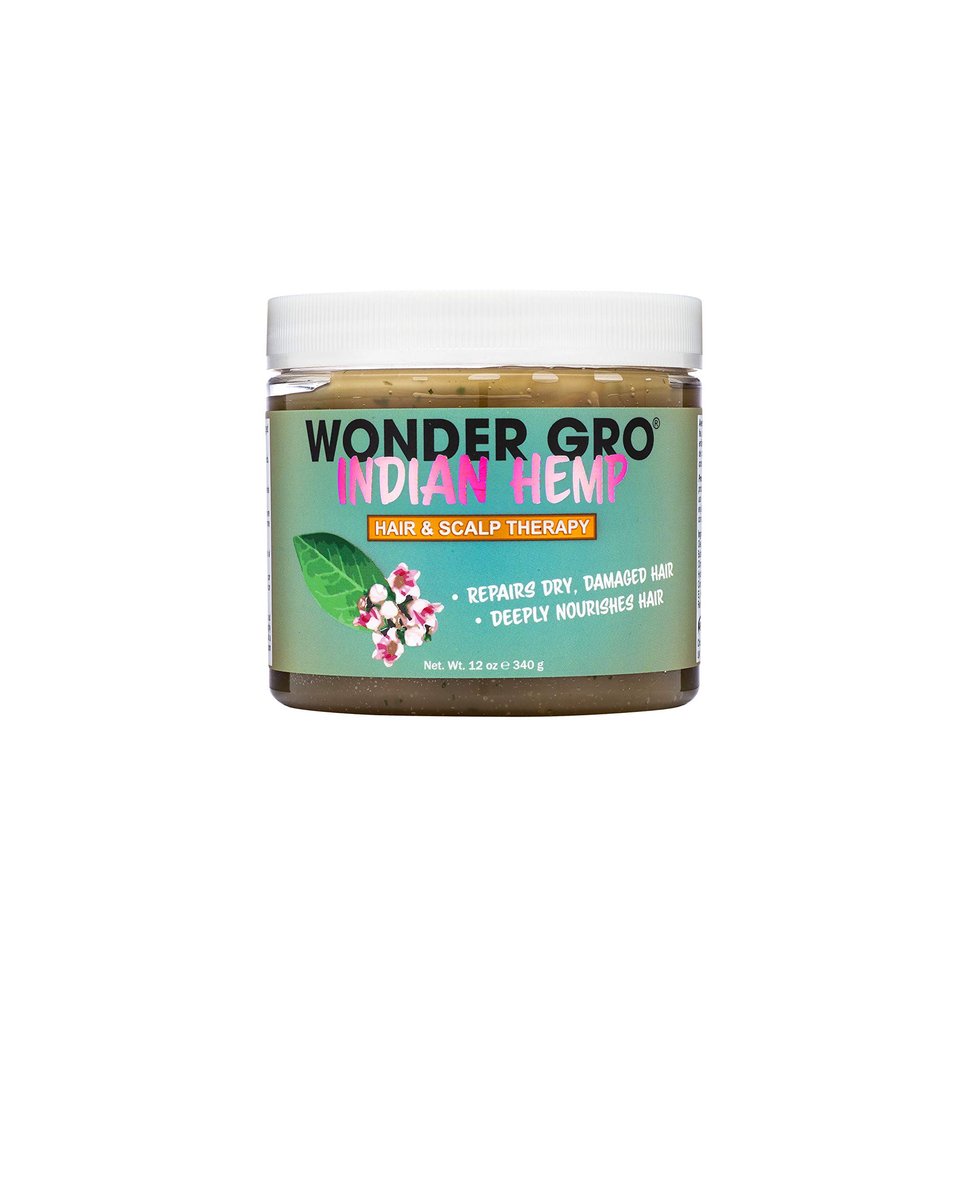 Wonder Gro Indian Hemp Hair Grease Pomade - 12 fl oz - Haarpflege für Haarwachstum und Reparatur