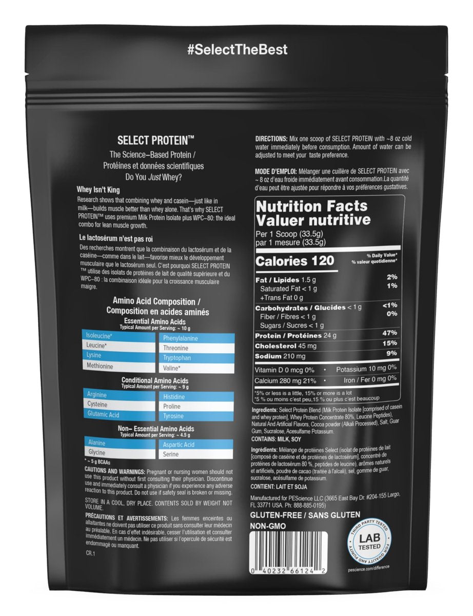 PEScience Select Protein Pulver – Whey- und Casein-Mischung für Männer und Frauen, fettarm, kohlenhydratarm, keto-freundlich, glutenfrei, Frosted Chocolate Cupcake – 5 Portionen