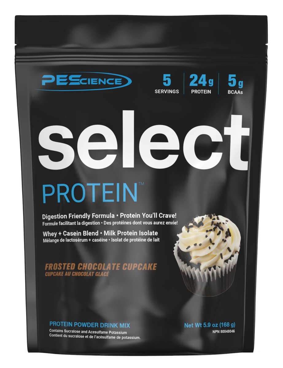 PEScience Select Protein Pulver – Whey- und Casein-Mischung für Männer und Frauen, fettarm, kohlenhydratarm, keto-freundlich, glutenfrei, Frosted Chocolate Cupcake – 5 Portionen