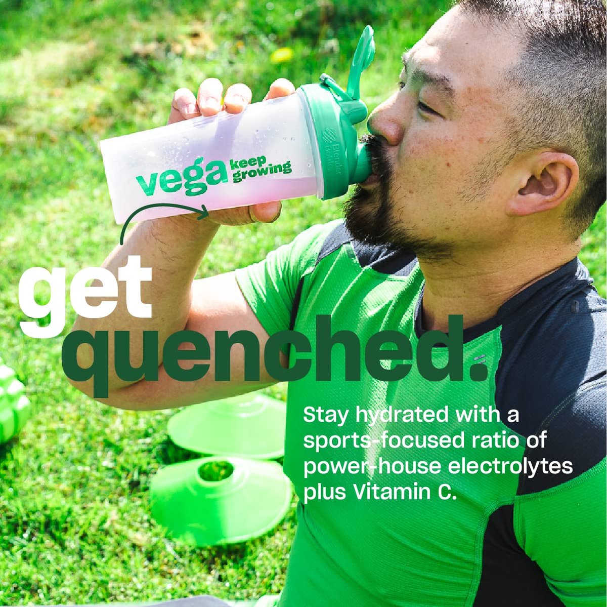 Vega Sport Hydration Elektrolyt-Pulver, Limonade – Erholungsgetränk nach dem Training für Frauen und Männer, mit Vitamin C, vegan, keto, zuckerfrei, laktosefrei, glutenfrei, ohne Gentechnik, 4,9 oz