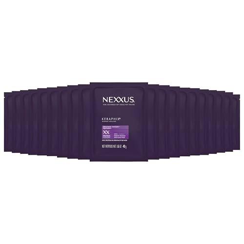 Nexxus KERAPHIX Haarmaske zur Reparatur von trockenem, geschädigtem Haar – 20er-Pack mit KRT Keratin Resistance Therapy und flüssigen Kristallaminosäuren, 1,5 oz