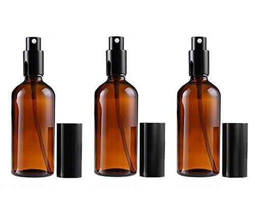 ericotry 3er-Pack nachfüllbare Amberglas-Sprühflaschen 30 ml – Feine Zerstäuber für Aromatherapie, Parfüm, Kosmetik und Wasser