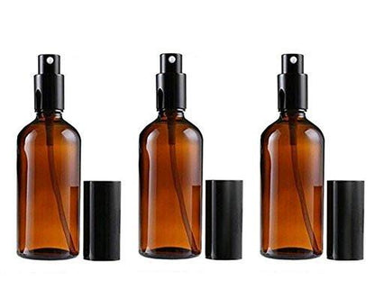 ericotry 3er-Pack nachfüllbare Amberglas-Sprühflaschen 30 ml – Feine Zerstäuber für Aromatherapie, Parfüm, Kosmetik und Wasser