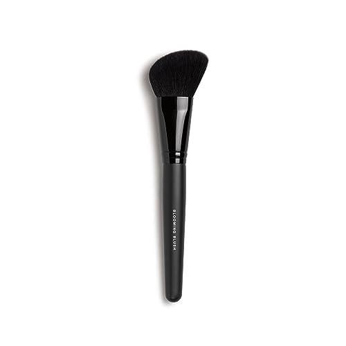 bareMinerals Blooming Makeup Blush Pinsel mit Synthetikfasern, Abgewinkelt für Blushes + Bronzer, Verblenden von losen + gepressten Pudern, Veganer Make-up-Pinsel