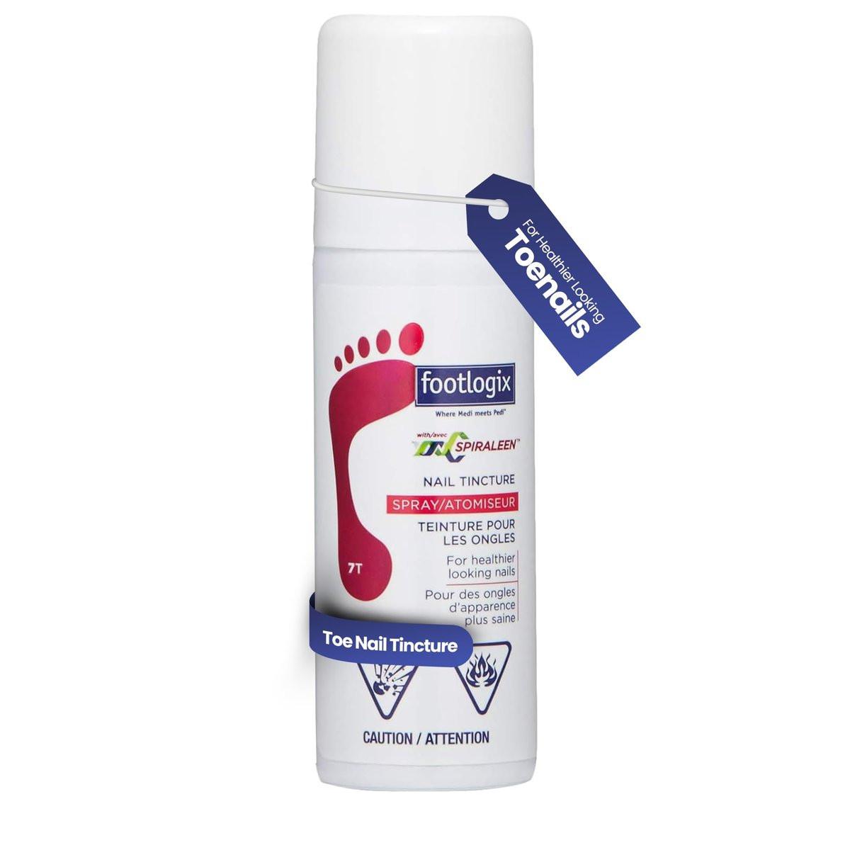 FOOTLOGIX Nageltinktur Spray mit Spiraleen – 1,55 Fl Oz (1er-Pack)