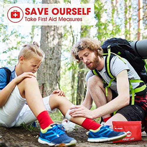 Kleines Reise-Erste-Hilfe-Set – 87-teilig zur Behandlung der meisten Verletzungen, ideal für Zuhause, unterwegs, Auto, Camping, Arbeit, Wandern