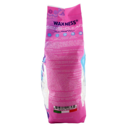 Waxness RUSSIAN PEARL (Cremig) & SENSI CLEAR (Gel) – Stripless Hartwachs für empfindliche Haut, Brazilian & Ganzkörper-Haarentfernung, 2x 1 kg, Hergestellt in Italien