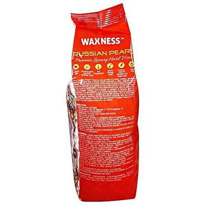 Waxness RUSSIAN PEARL (Cremig) & SENSI CLEAR (Gel) – Stripless Hartwachs für empfindliche Haut, Brazilian & Ganzkörper-Haarentfernung, 2x 1 kg, Hergestellt in Italien