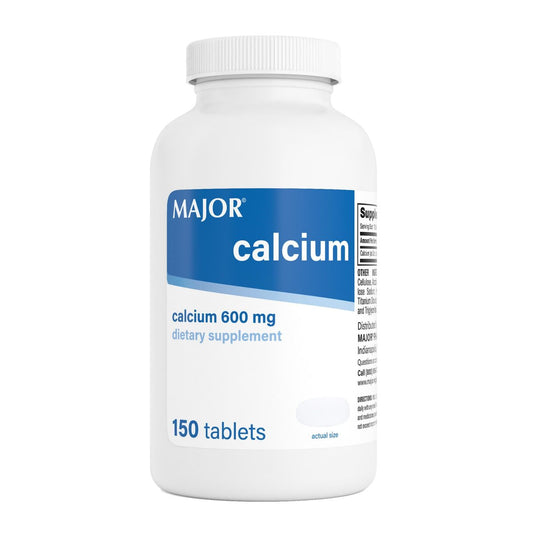 Major 600mg Calcium Tabletten – Calcium Nahrungsergänzungsmittel – 150 Stück (1 Packung)